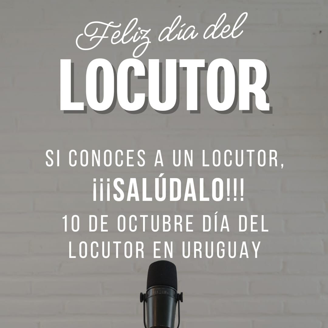 Feliz día del locutor!